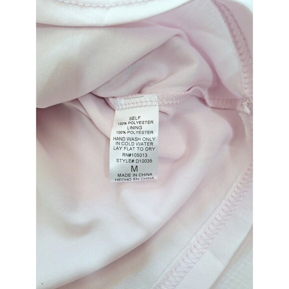 Savanna Jane Embroidered Floral Babydoll Dress Pink V Neck Sleeveless SZ Medium - Picture 7 of 7